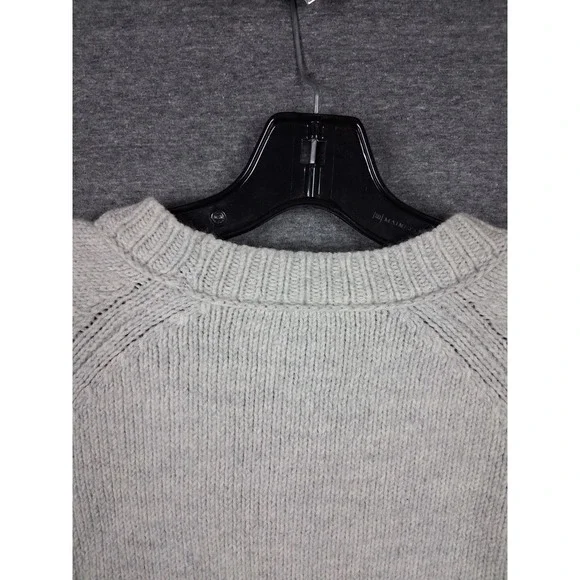 Madewell Womens Sweater Medium Gray El Rancho Merino Wool Boxy Casual Crew - Picture 8 of 8